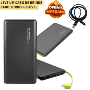 Carregador Portátil Power Bank Micro USB / Lightning Ios PowerBank Compacto Leve e Pequeno